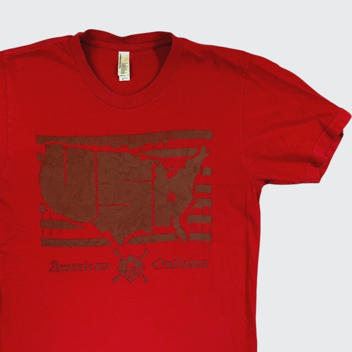 American Outlaws Shirt Men S Red Usmnt Soccer Football Pulisic Usa Graphic Tee